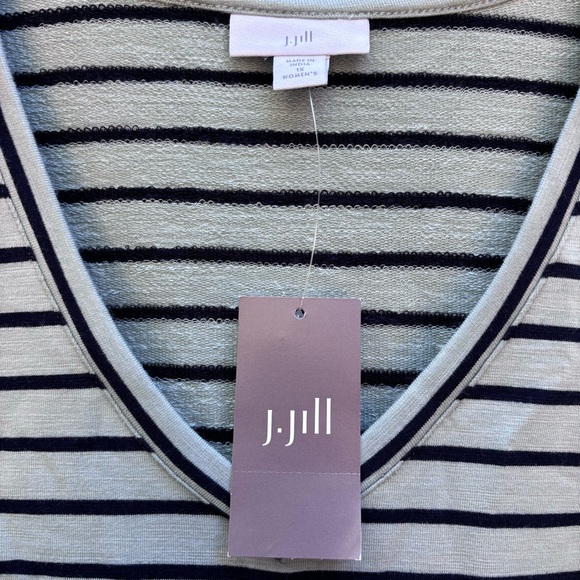 J. Jill Mint Green Striped Tunic Dress with pockets NWT womens size 1X - Picture 7 of 8